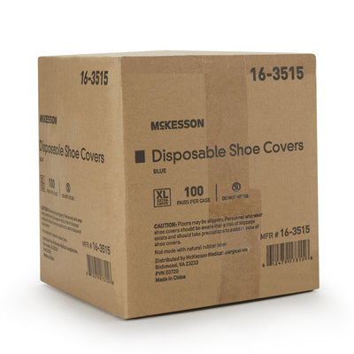 McKesson Blue Shoe Covers, Non-Skid, 100 Pairs/Box, X-Large, 1 Case of 100 (Shoe Covers) - Img 8