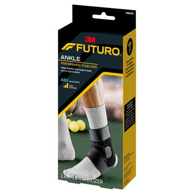 3M Futuro Ankle Performance Stabilizer, Adjustable, Adult, Black, 1 Case of 12 (Immobilizers, Splints and Supports) - Img 1