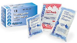 dynarex Triangular Bandage, 40 x 40 x 56 Inch, 1 Box of 12 (Immobilizers, Splints and Supports) - Img 1