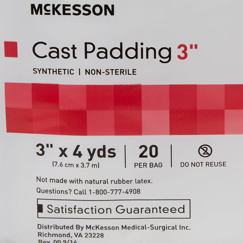 McKesson White Polyester Cast Padding, 3 Inch x 4 Yard, 1 Bag of 20 (Casting) - Img 4