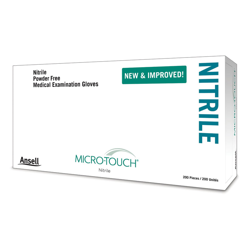Micro-Touch® Nitrile Exam Glove, Small, Blue, 1 Case of 1000 () - Img 3