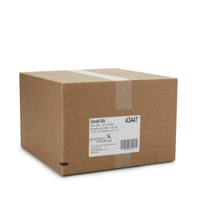 Graham Medical Blue Dental Bib, 13½ x 18 Inch, 1 Case (Procedure Towels) - Img 4