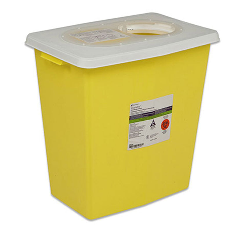 SharpSafety™ Chemotherapy Waste Container, 18 Gallon, 26 x 12¾ x 18¼ Inch, 1 Each () - Img 1