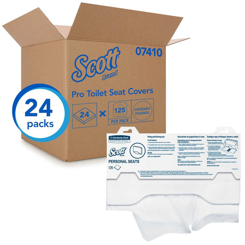 Scott® Toilet Seat Cover, 125 per Pack, 1 Pack (Toilet Seat Covers) - Img 2