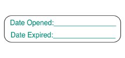 Barkley® Pre-Printed / Write On Label, Date Opened Date Expired, 3/8 x 1-5/8 Inch, 1 Pack of 1000 (Labels) - Img 1