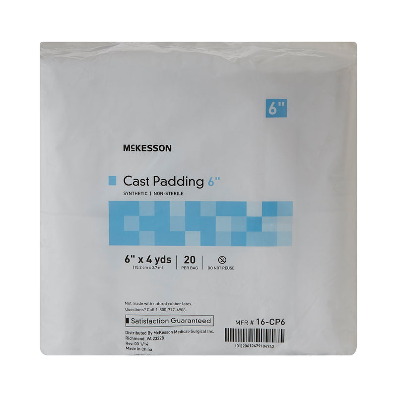 McKesson White Polyester Cast Padding, 6 Inch x 4 Yard, 1 Bag of 20 (Casting) - Img 2