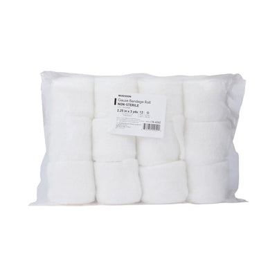 McKesson NonSterile Fluff Bandage Roll, 2-1/2 Inch x 3 Yard, 1 Bag of 12 (General Wound Care) - Img 6