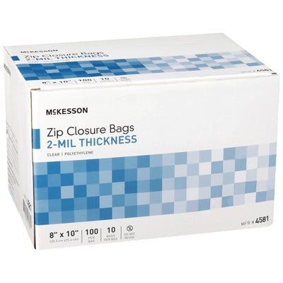 McKesson Zip Closure Bag, 8 X 10 Inches, 1 Box of 10 (Bags) - Img 2