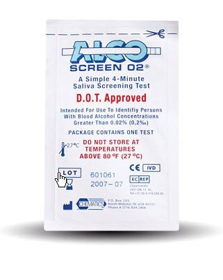 Alco-Screen® .02 Rapid Test, 1 Box of 24 (Test Kits) - Img 1