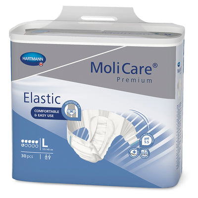 MoliCare® Premium Elastic Incontinence Brief, 6D, Large, 1 Case of 90 () - Img 1