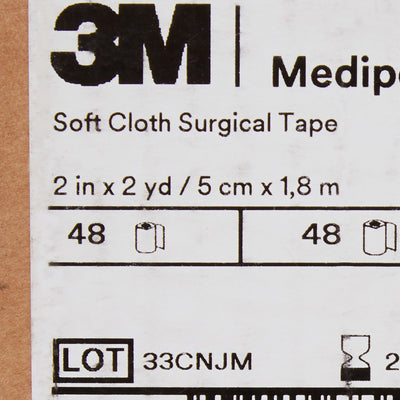 3M™ Medipore™ H Cloth Medical Tape, 2 Inch x 2 Yard, White, 1 Case of 48 (General Wound Care) - Img 5