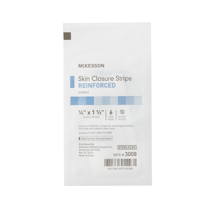 McKesson Skin Closure Reinforced Strip, ¼ X 1½ Inch, 1 Box of 50 (Skin Closure Strips) - Img 5
