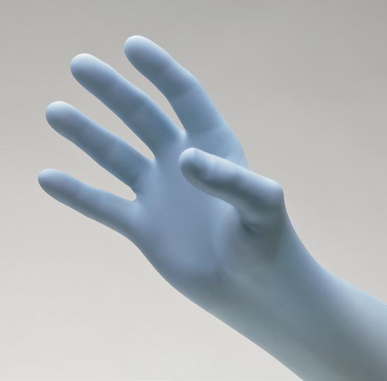 NitriDerm® Ultra Blue Exam Glove, Small, Light Blue, 1 Case of 1000 () - Img 1