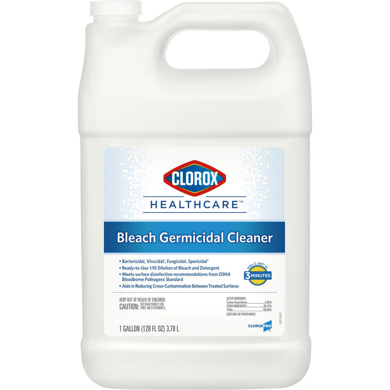 Clorox® Healthcare® Bleach Germicidal Cleaner, 1 gal Jug, 1 Gallon(s) (Cleaners and Disinfectants) - Img 1