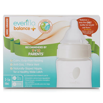 Evenflo® Balance+ Wide Neck Baby Bottle, 5 oz., 1 Case of 12 (Feeding Supplies) - Img 2