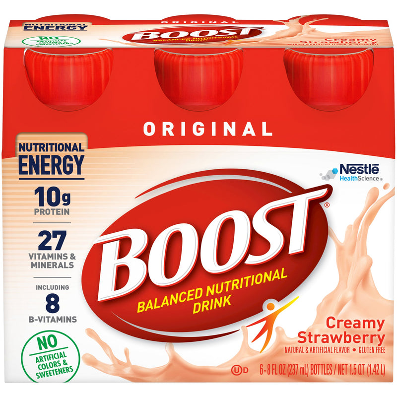 Boost® Original Strawberry Oral Supplement, 8 oz. Bottle, 1 Pack of 6 (Nutritionals) - Img 1