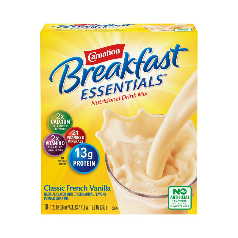 Carnation Breakfast Essentials® Vanilla Oral Supplement, 1.26 oz. Packet, 1 Case of 60 (Nutritionals) - Img 7