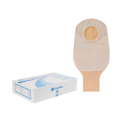 Sur-Fit Natura® Two-Piece Drainable Opaque Colostomy Pouch, 12 Inch Length, 2¼ Inch Flange, 1 Box of 10 (Ostomy Pouches) - Img 1