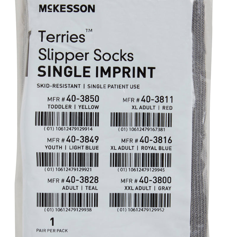 McKesson Terries™ Slipper Socks, 2X-Large, 1 Case of 48 (Slippers and Slipper Socks) - Img 6