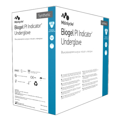 Biogel® PI Indicator Underglove™ Polyisoprene Surgical Underglove, Size 7.5, Blue, 1 Case of 200 () - Img 2