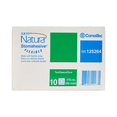 Sur-Fit Natura® Colostomy Barrier With Up to 1-1¼ Inch Stoma Opening, Tan, 1 Box of 10 (Barriers) - Img 4