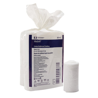 Webril™ Undercast Cotton Cast Padding, NonSterile, 4 Inch x 4 Yard, 1 Bag of 12 (Casting) - Img 1