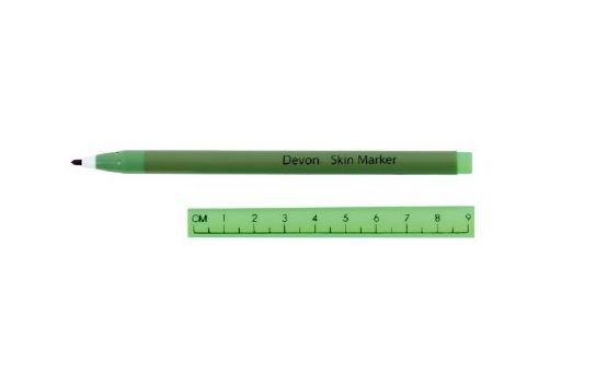 MARKER, SKIN DEVON W/RULER CAPDUAL TIP (25/BG 4BG/CS) (Skin Markers) - Img 1