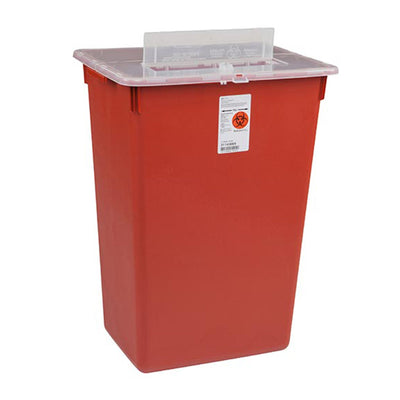 Sharps-A-Gator™ Multi-purpose Sharps Container, 10 Gallon, 15½ x 21½ x 12 Inch, 1 Case of 6 () - Img 1