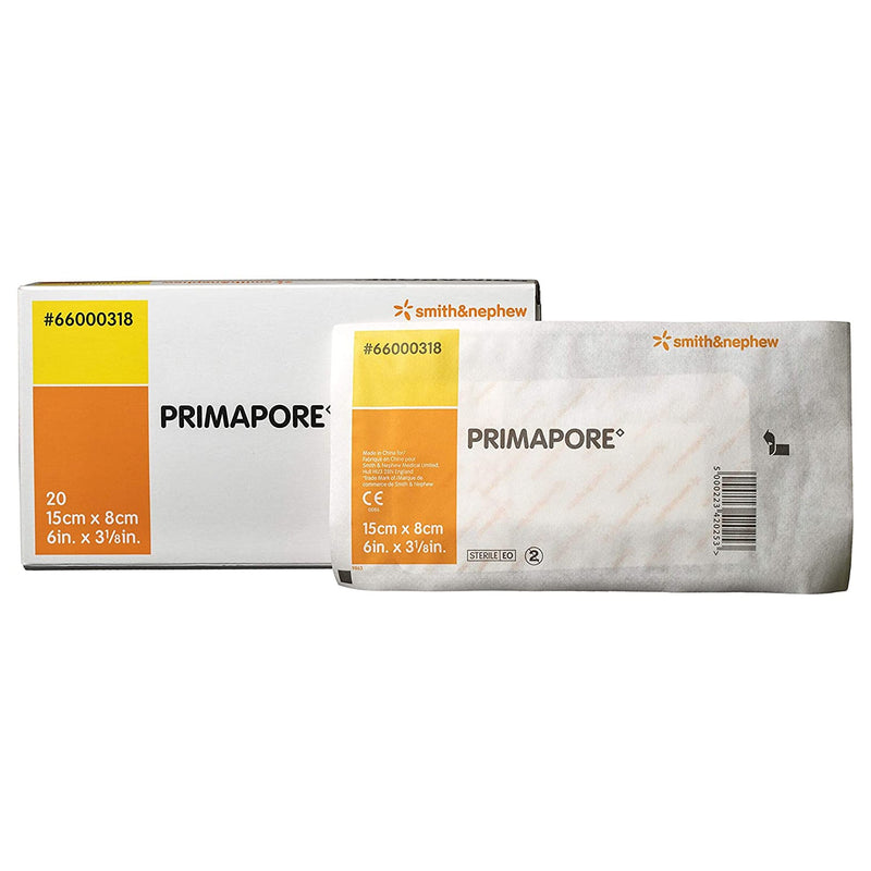 Primapore White Adhesive Dressing, 8 x 15 Centimeter, 1 Each () - Img 1