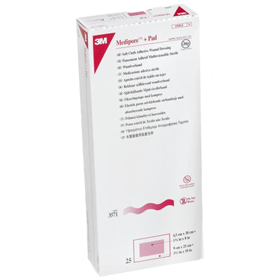 3M™ Medipore™ + Pad Soft Cloth Adhesive Dressing, 3½ x 10 Inch, 1 Each (General Wound Care) - Img 3