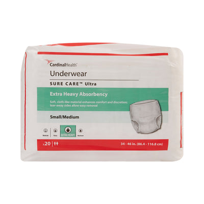 Sure Care™ Ultra Extra Heavy Absorbent Underwear, Medium, 1 Bag of 20 () - Img 3