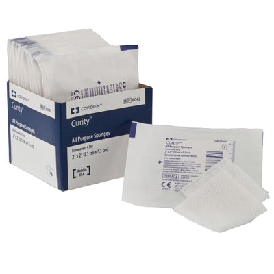 Curity™ Sterile Nonwoven Sponge, 3 x 3 Inch, 1 Each (General Wound Care) - Img 1