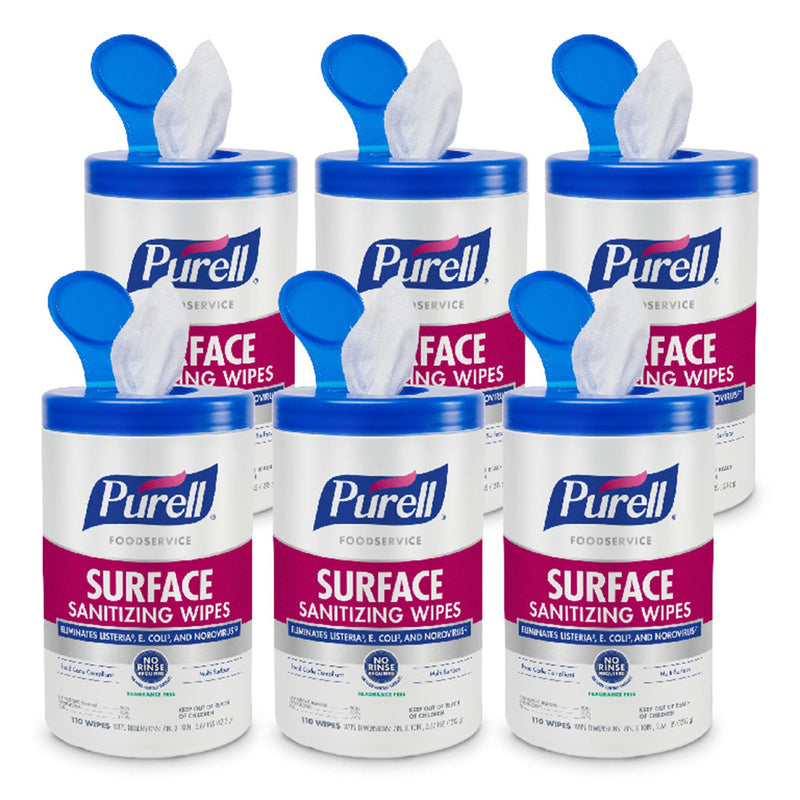 Purell® Foodservice Surface Sanitizing Wipes, 1 Case of 6 (Cleaners and Disinfectants) - Img 3