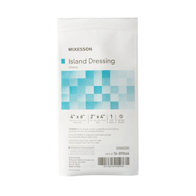 McKesson White Adhesive Dressing, 4 x 6 Inch, 1 Box of 25 (General Wound Care) - Img 2