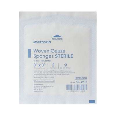 McKesson Sterile Gauze Sponge, 3 x 3 Inch, 1 Box of 40 (General Wound Care) - Img 4