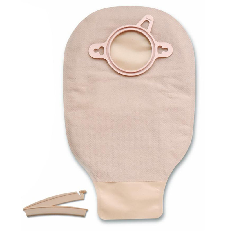 New Image™ Drainable Beige Colostomy Pouch, 9 Inch Length, Mini , 2¼ Inch Flange, 1 Box of 10 (Ostomy Pouches) - Img 2