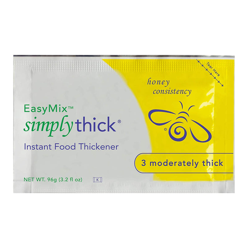 SimplyThick® Easy Mix™ Food and Beverage Thickener, Unflavored Gel, Honey Consistency, 1 Box of 25 (Nutritionals) - Img 1