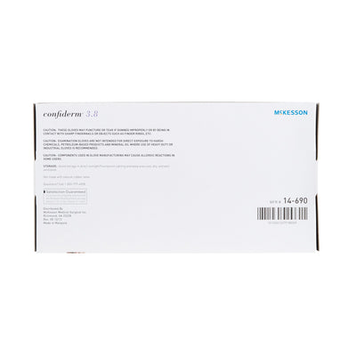 McKesson Confiderm® 3.8 Nitrile Exam Glove, Extra Large, Blue, 1 Box of 100 () - Img 2
