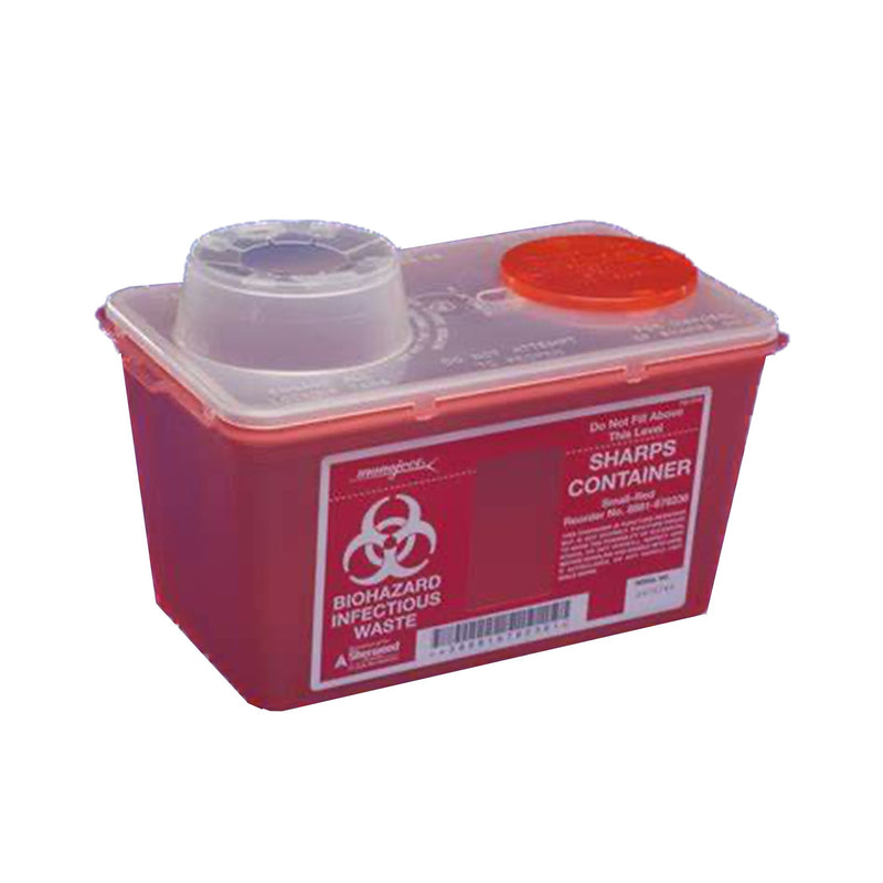 Monoject™ Multi-purpose Sharps Container, 1 Gallon, 7 x 6¾ x 10½ Inch, 1 Each () - Img 1