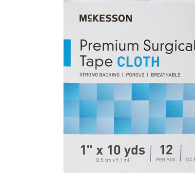 McKesson Paper Medical Tape, 1/2 Inch x 10 Yard, White, 1 Case of 240