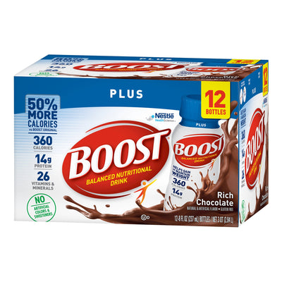 Boost® Plus Chocolate Oral Supplement, 8 oz. Bottle, 1 Pack of 12 (Nutritionals) - Img 3