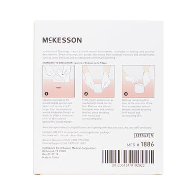 McKesson Hydrocolloid Dressing, 2 x 2 Inch, 1 Box of 20 (Advanced Wound Care) - Img 6