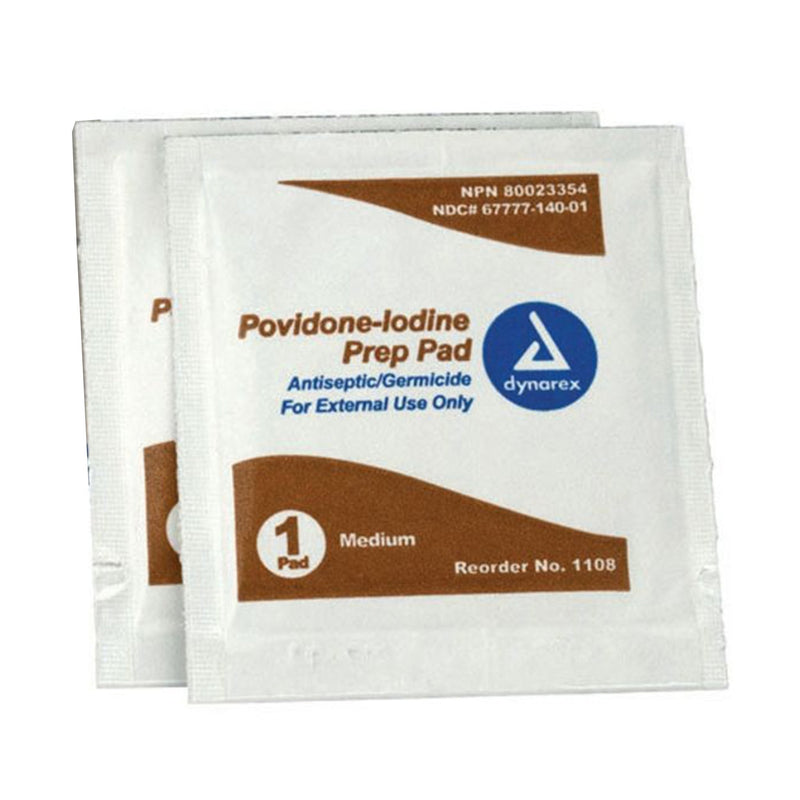 WIPE, PREP IODINE PVP 2"X2" (10/BX 60BX/CS) (Skin Care) - Img 2