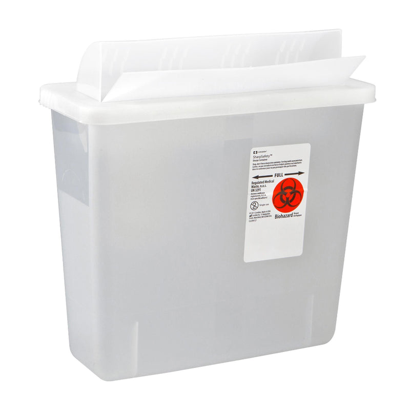 In-Room™ Multi-purpose Sharps Container, 3 Gallon, 16¼ x 13¾ x 6 Inch, 1 Each () - Img 1