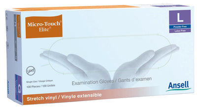 Micro-Touch® Elite® Exam Glove, Large, Ivory, 1 Box of 100 () - Img 1