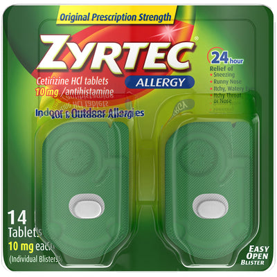Zyrtec® Allergy Relief, 1 Box (Over the Counter) - Img 1