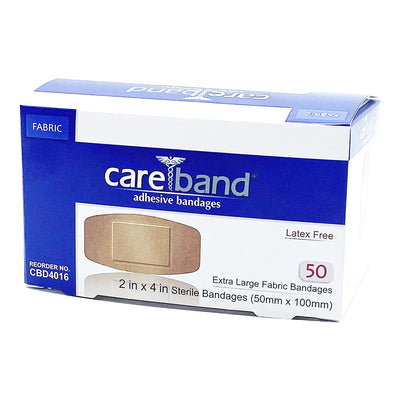 Careband™ Tan Adhesive Strip, 2 x 4 Inch, 1 Box (General Wound Care) - Img 1