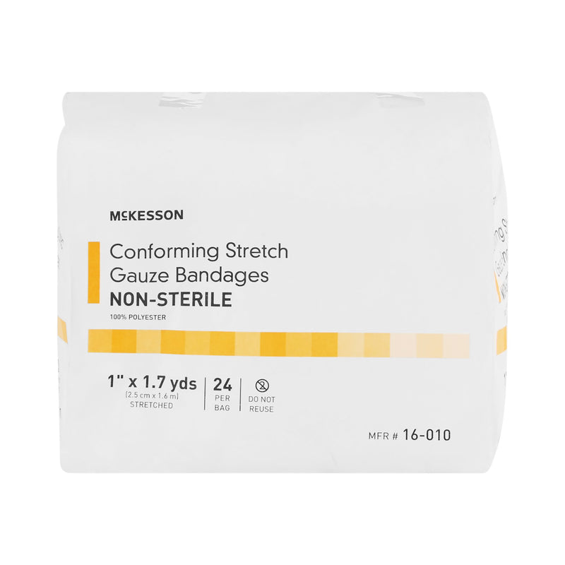 McKesson NonSterile Conforming Bandage, 1 Inch x 1-7/10 Yard, 1 Bag of 24 (General Wound Care) - Img 2