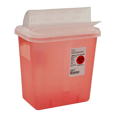 SharpSafety™ Multi-purpose Sharps Container, 2 Gallon, 10 x 10½ x 7¼ Inch, 1 Each () - Img 1