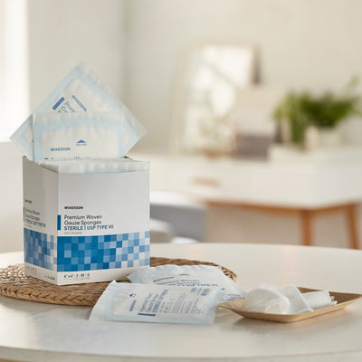 McKesson Sterile USP Type VII Gauze Sponge, 4 x 4 Inch, 1 Box of 50 (General Wound Care) - Img 5
